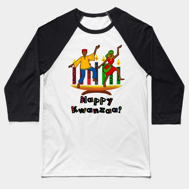 Kwanzaa African American Holiday Baseball T-Shirt by Danielsmfbb